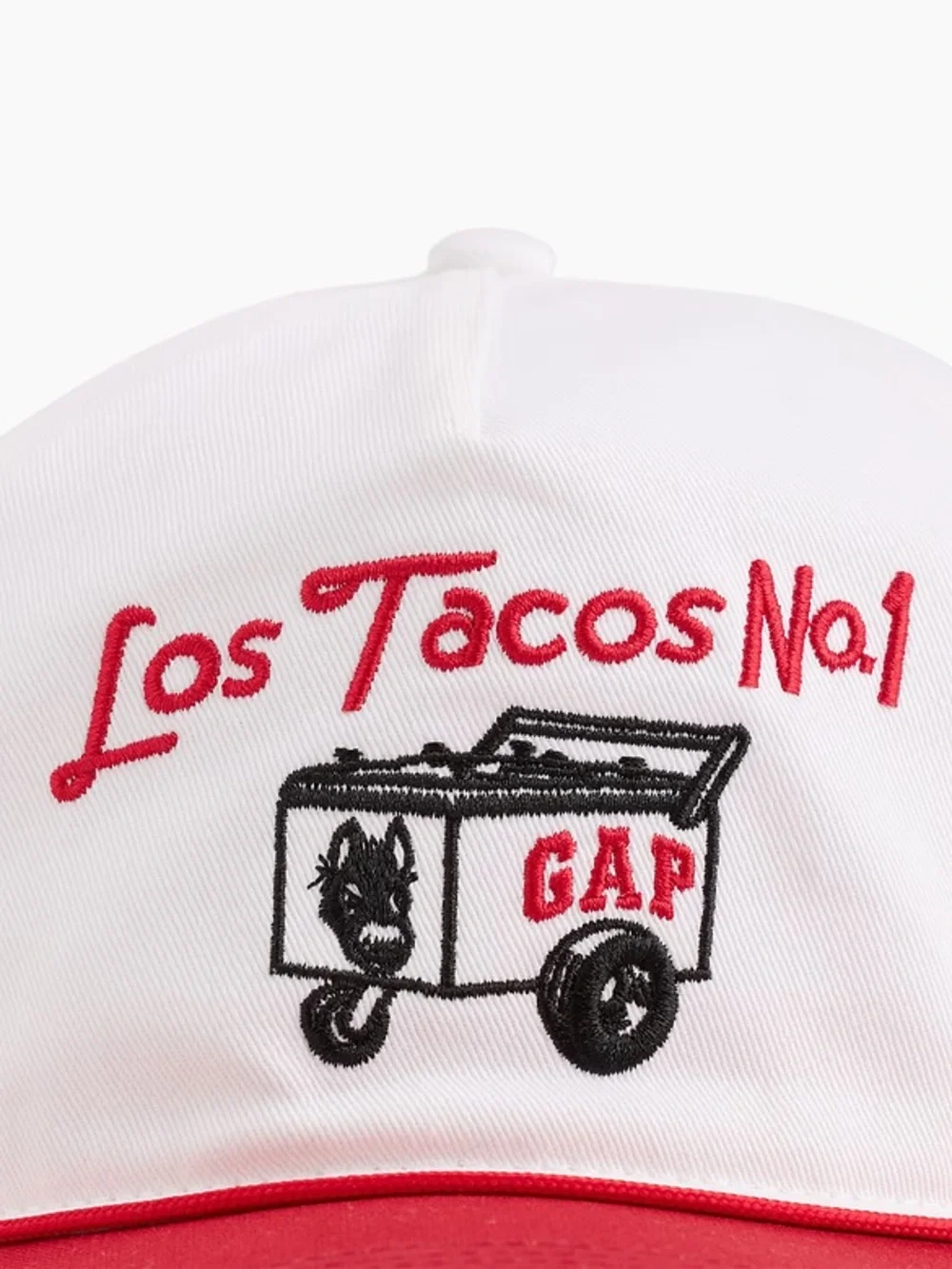 GAP 'Los Tacos' White and Red Cap